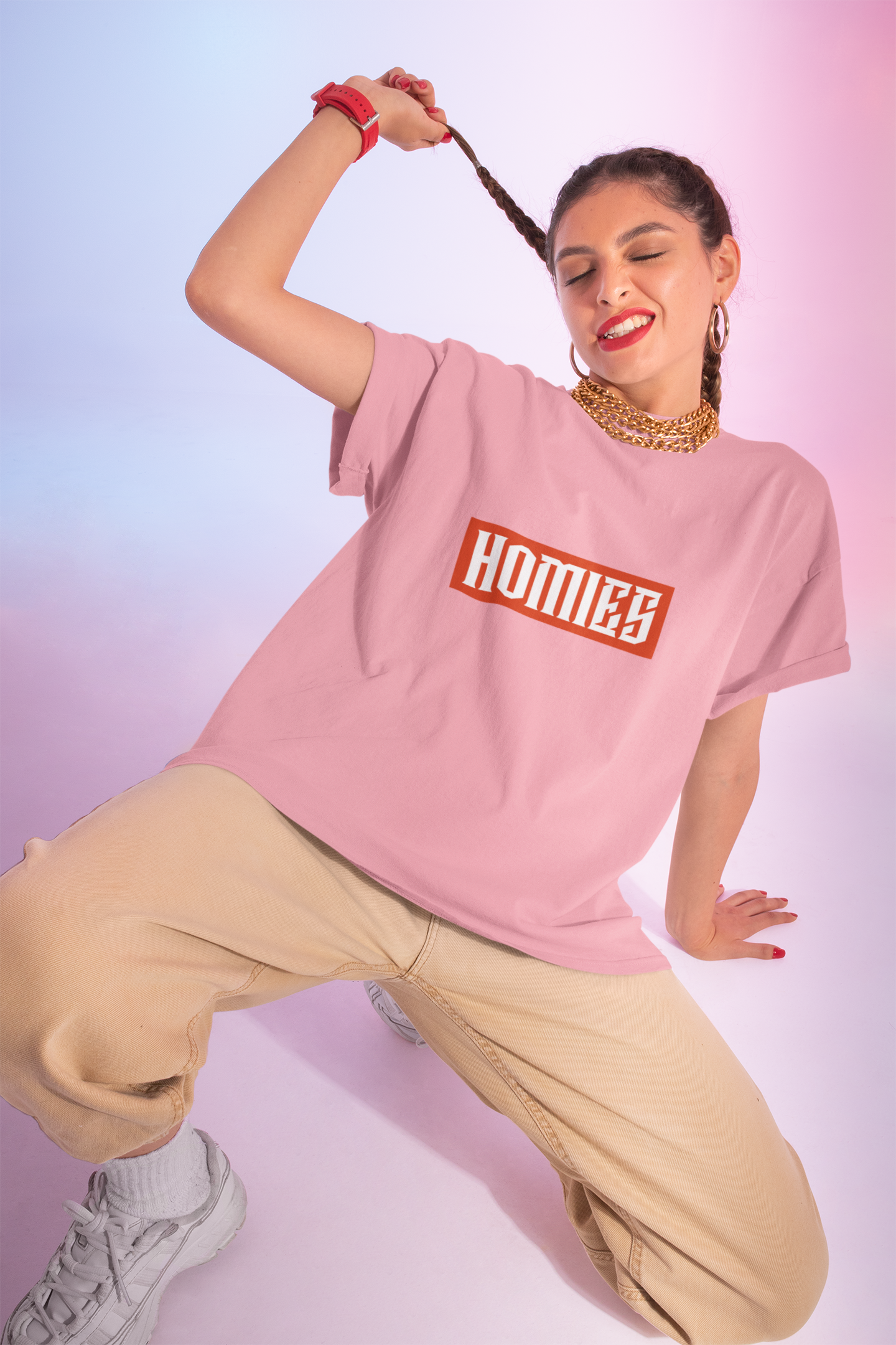 "HOMIES" Premium Terry Oversized T-Shirt